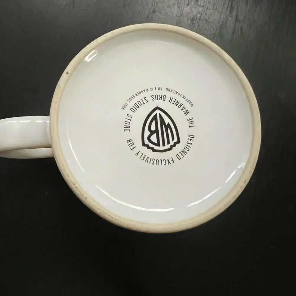 Warner Bros 1996 Coffee Themed White  Cartoon‎ Mug
